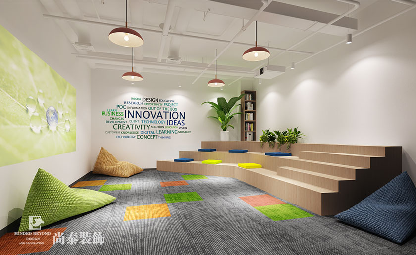 520平米網(wǎng)絡(luò)科技公司辦公室設(shè)計(jì)效果圖 | 泓齊網(wǎng)絡(luò)