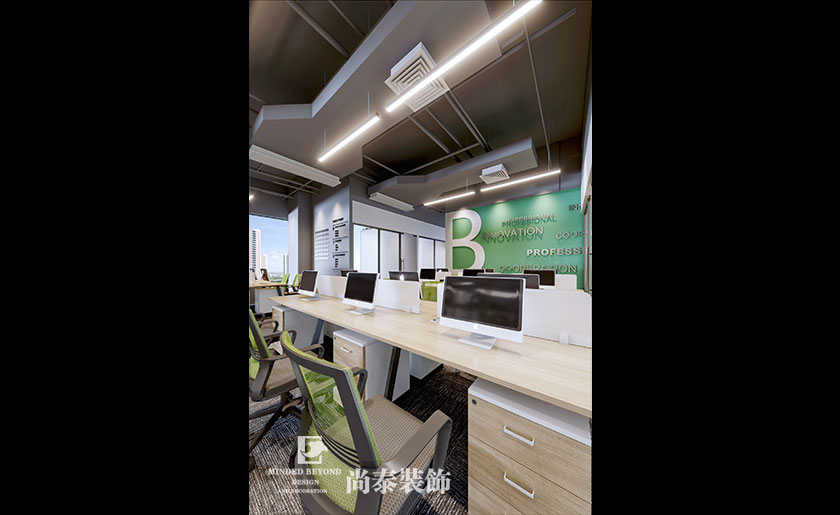 500平米簡約現代寫字樓辦公室裝修效果圖 | 有所為大廈