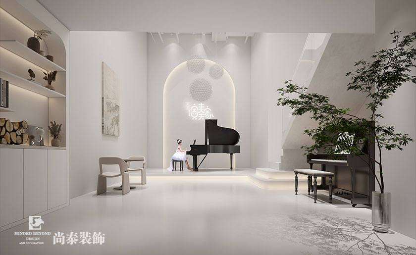 150平米侘寂風(fēng)鋼琴教育機(jī)構(gòu)裝修設(shè)計(jì) | 未來(lái)演奏家