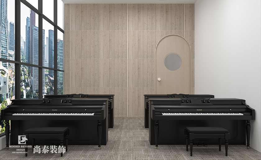 150平米侘寂風(fēng)鋼琴教育機(jī)構(gòu)裝修設(shè)計(jì) | 未來(lái)演奏家