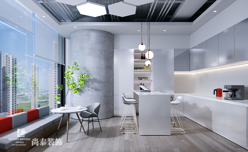 500平米IT公司辦公室裝修設計效果圖 | 盟創科技