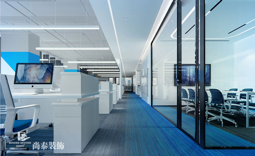 深圳4000平米智能科技公司辦公室裝修設計案例 | 云伽智能