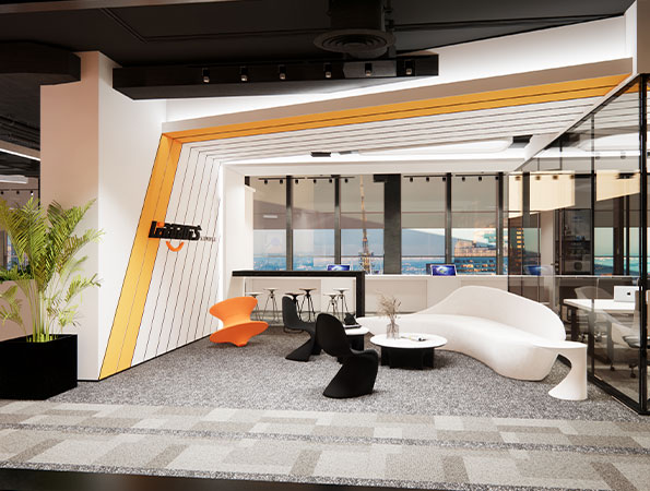 深圳600㎡機器人公司辦公室裝修效果圖 | 樂純動力