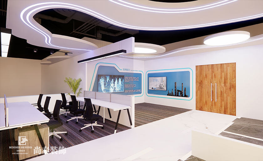 深圳600㎡機器人公司辦公室裝修效果圖 | 樂純動力