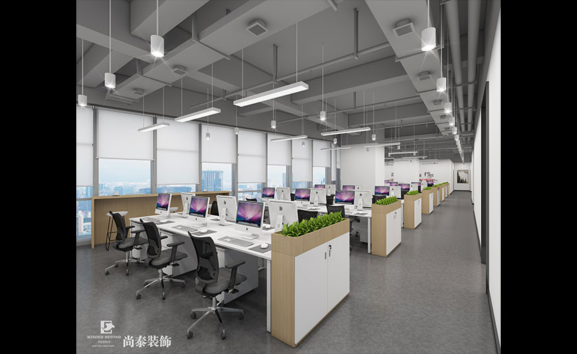 深圳辦公室設計1000平米高科技公司 | 固勝智能