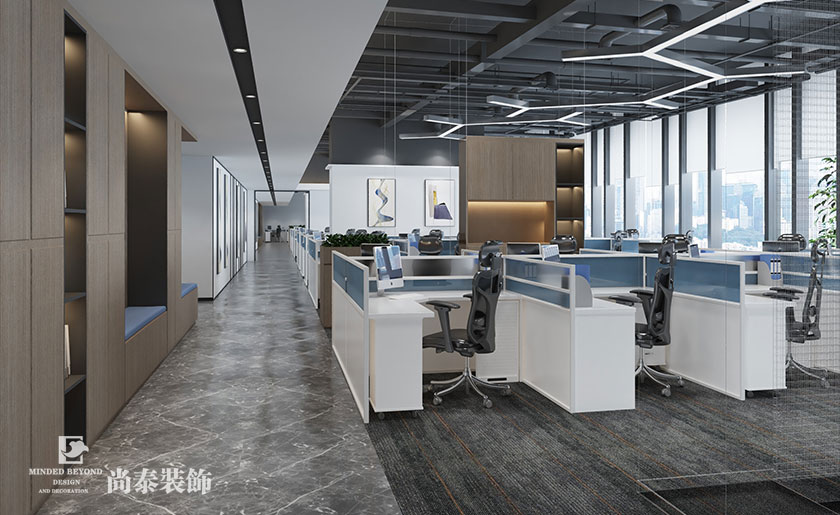 深圳辦公室裝修設計9000平米上市科技公司 | 芯海科技
