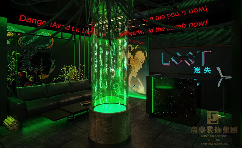 深圳密室逃脫裝修設計-300平米游戲娛樂空間