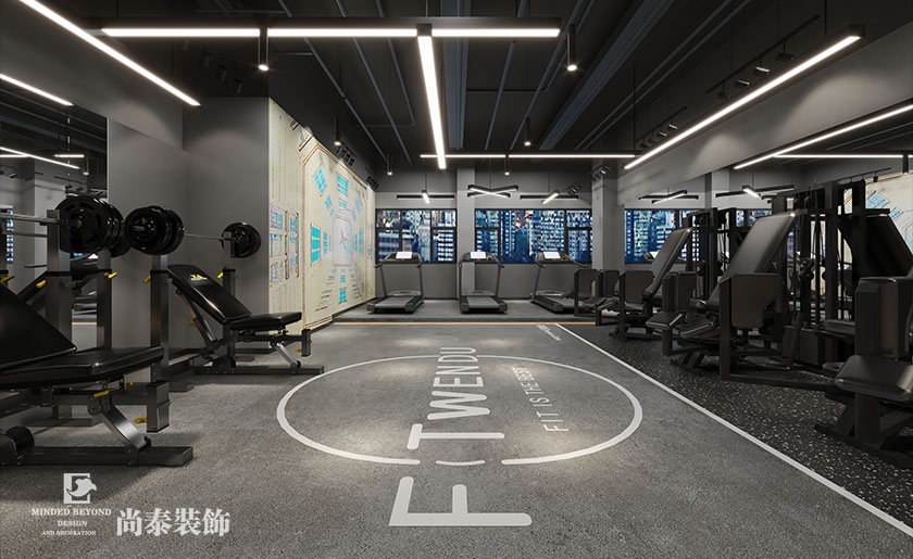 深圳250平米健身房裝修設(shè)計案例 | FLY健身房
