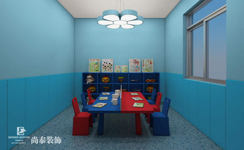深圳教育空間設(shè)計(jì)-100平米少兒美術(shù)教育 | 七彩魚