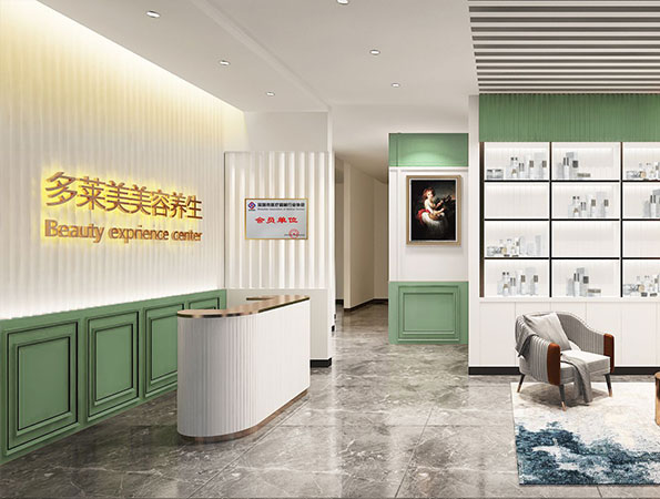 美容養生館裝修設計-100平米輕奢風美容空間 | 多萊美