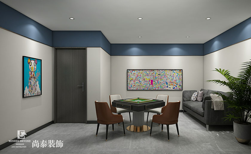 深圳桌游店裝修設(shè)計(jì)案例-200平米桌游棋牌店 | 博元棋牌