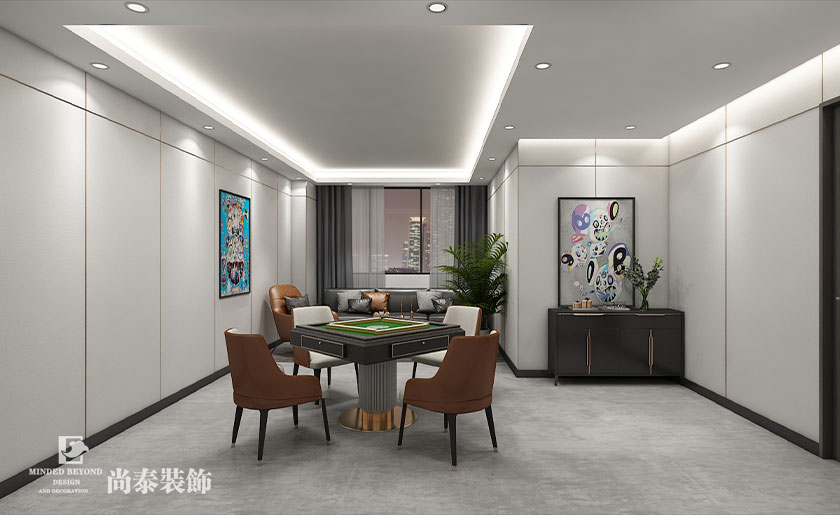 深圳桌游店裝修設(shè)計(jì)案例-200平米桌游棋牌店 | 博元棋牌
