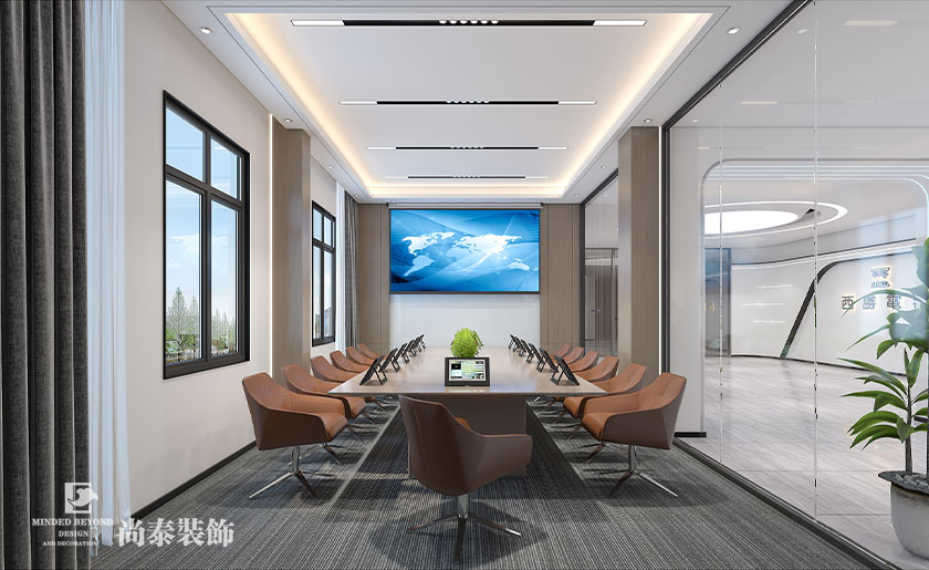現代簡約風格深圳裝修公司辦公室裝修案例