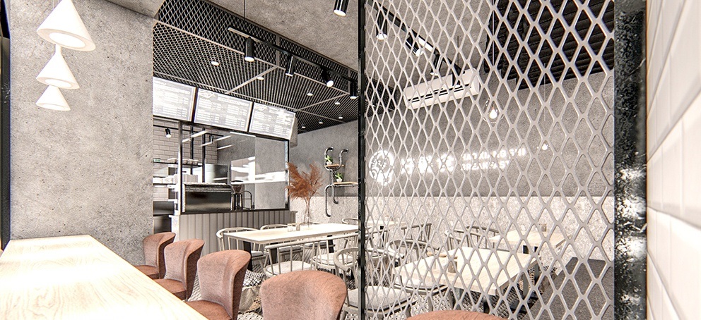 餐廳裝修效果圖:美式工業(yè)風(fēng)餐廳