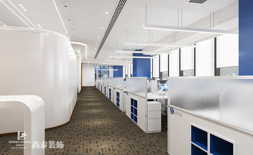 深圳寫字樓辦公室設計-380平米智能科技公司 | 甲殼蟲智能