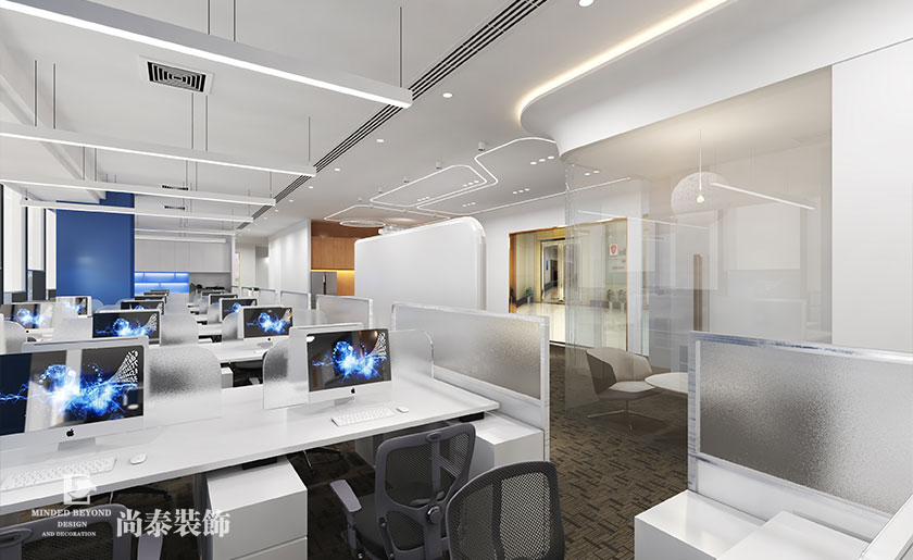 深圳寫字樓辦公室設計-380平米智能科技公司 | 甲殼蟲智能