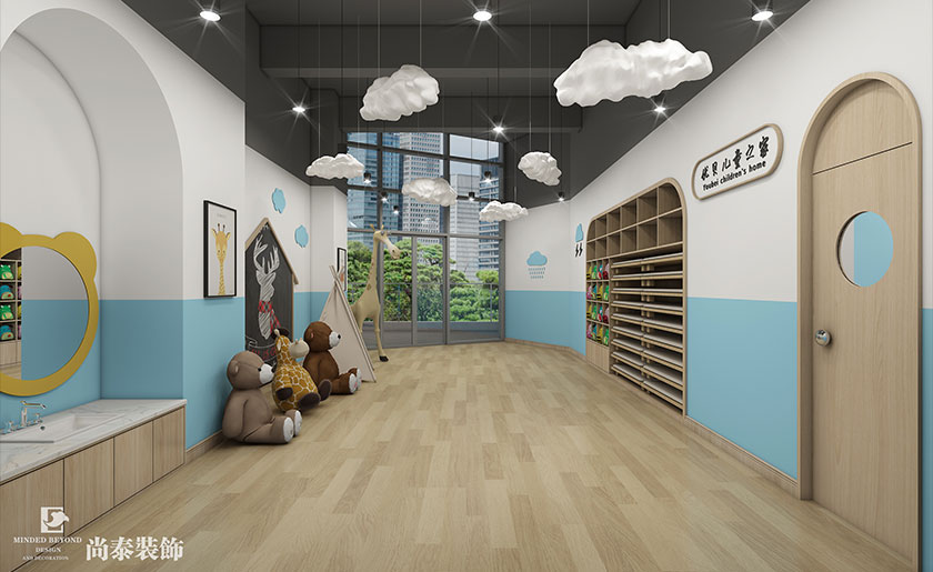 深圳200平兒童培訓機構裝修效果圖