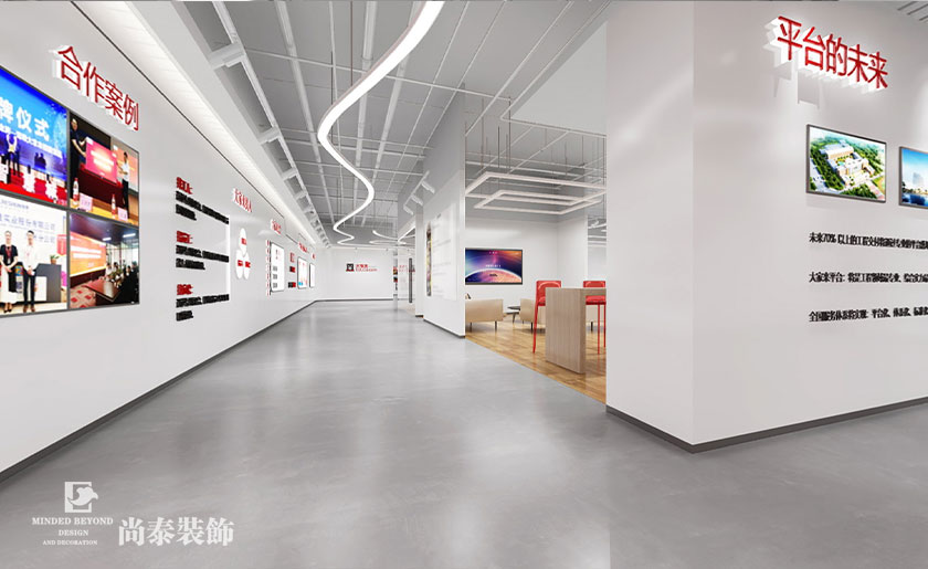 深圳科技公司800平展廳設計效果圖