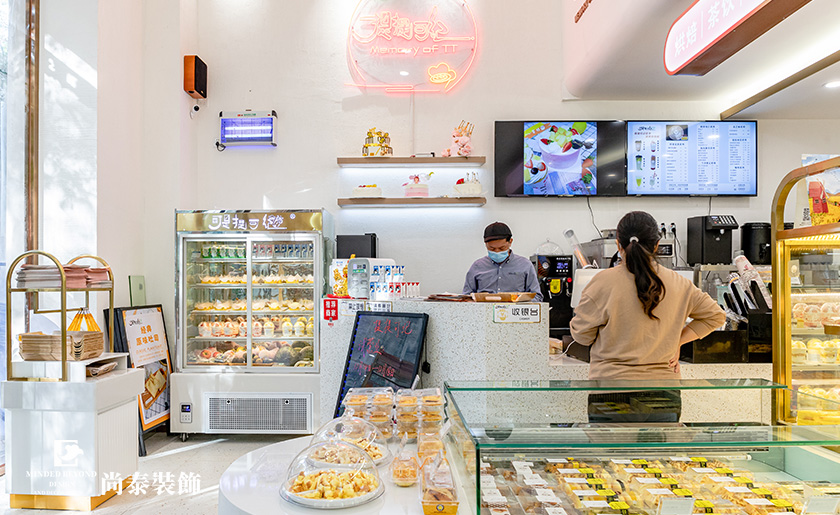 100平米時尚輕奢烘培店裝修實景案例 | 提提可紀