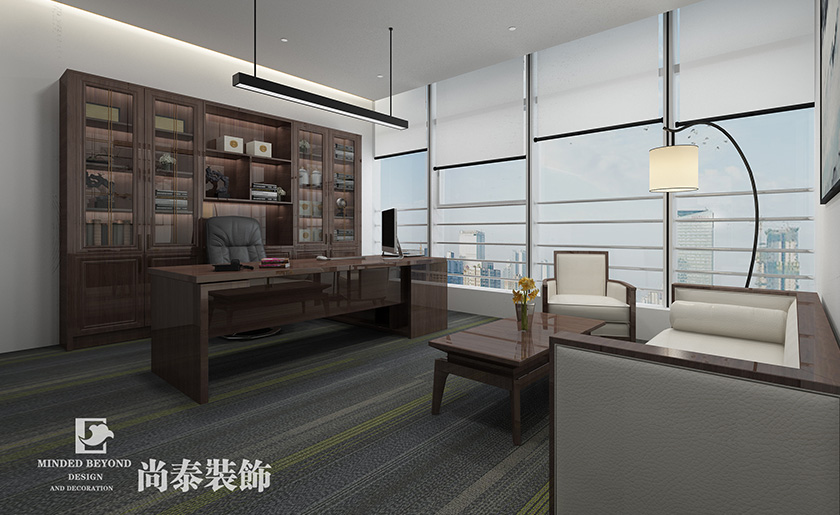 1500平米建筑公司深圳辦公室裝修設計案例 | 華與建設