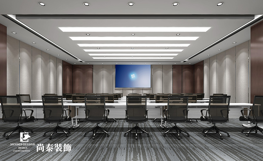 1500平米建筑公司深圳辦公室裝修設計案例 | 華與建設