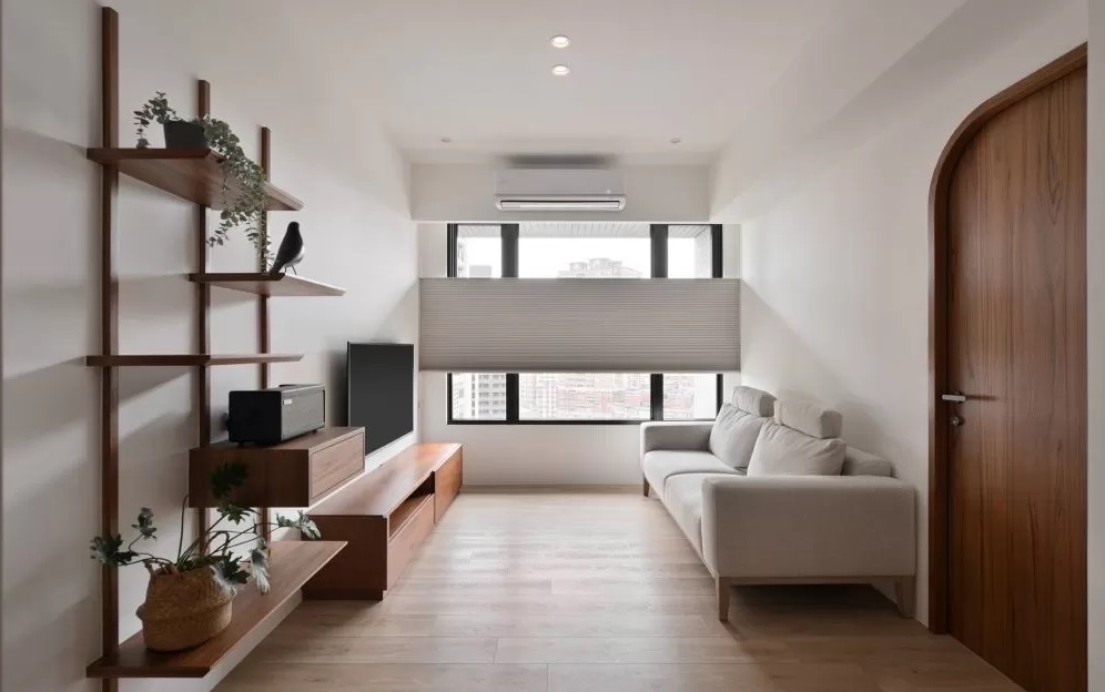 深圳裝修公司:小坪數也能住得開闊舒適！質感柚木打造16坪日式宅