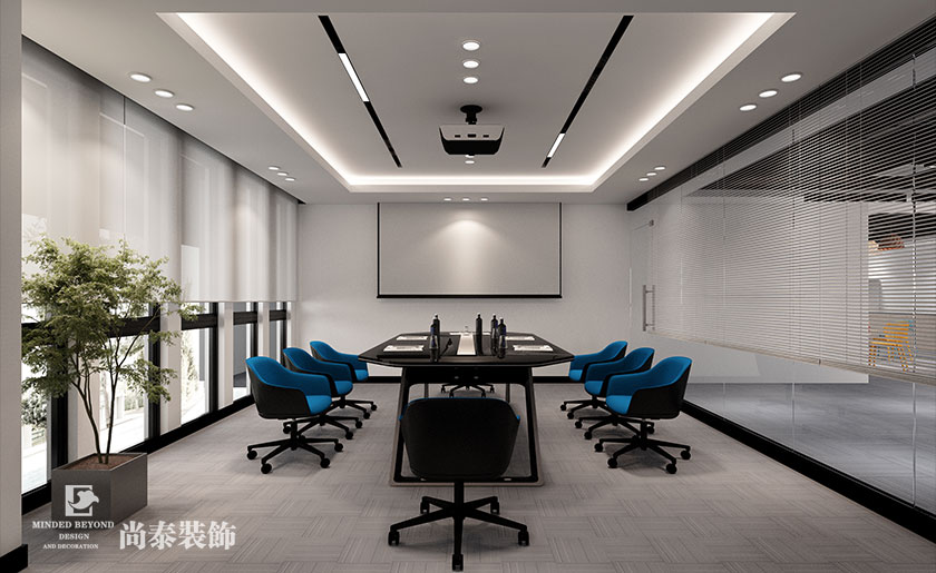 1000平米新能源上市公司辦公室裝修設計案例