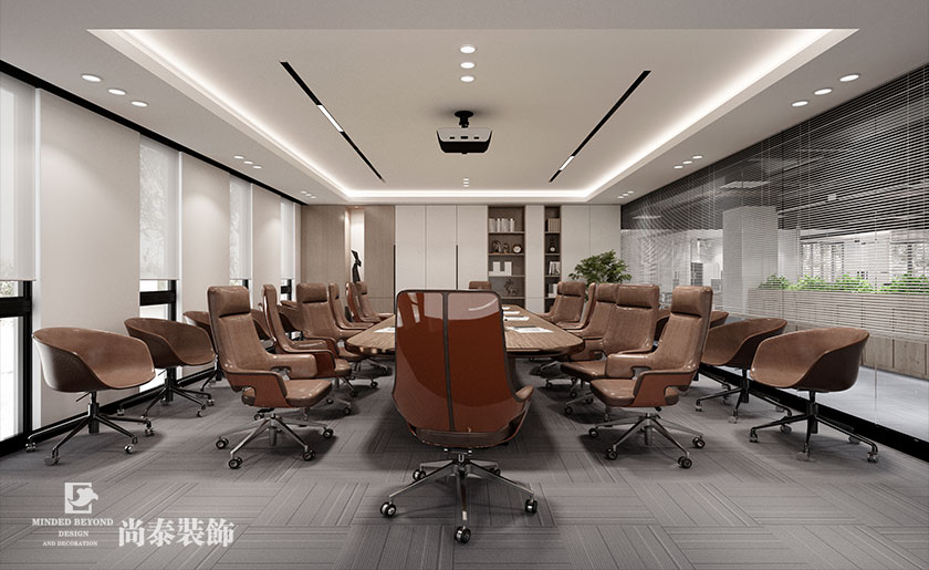 1000平米新能源上市公司辦公室裝修設計案例