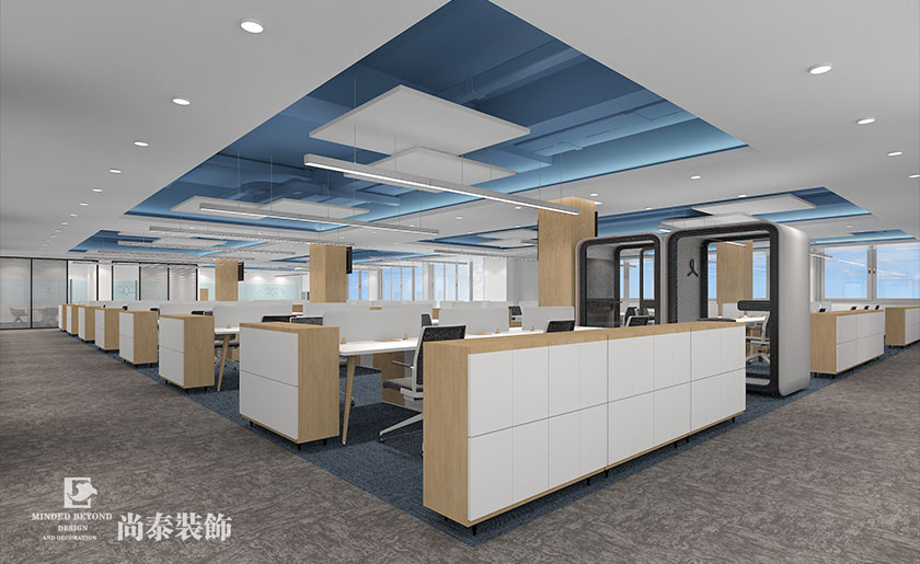 600平米知名證券公司辦公室裝修設計 | 金證科技
