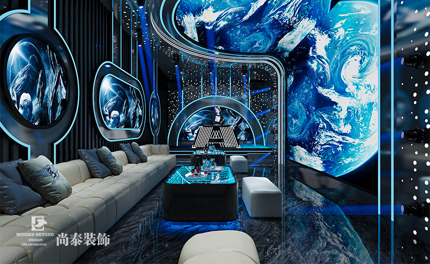 深圳寶安480平米KTV娛樂會(huì)所設(shè)計(jì)裝修案例