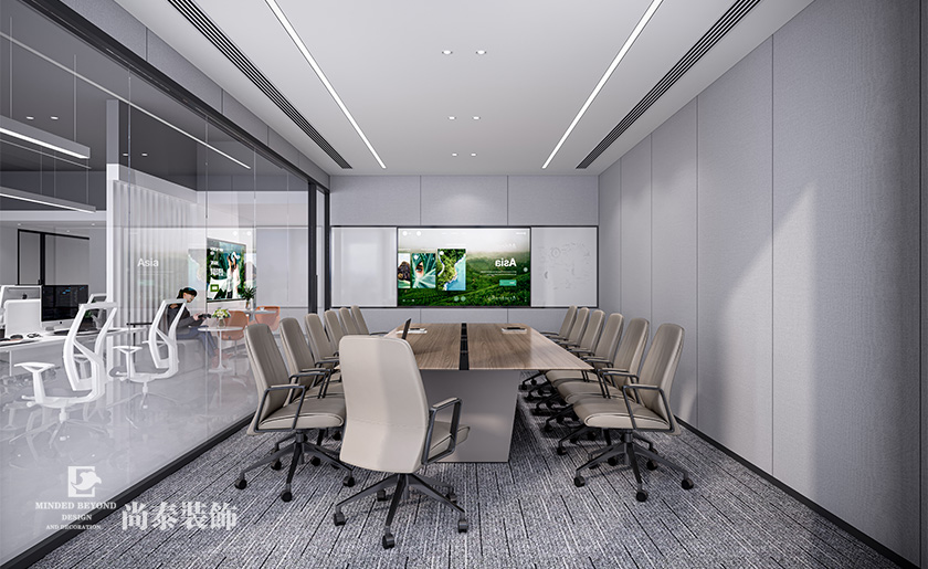 深圳前海950平米電商公司寫字樓辦公室裝修設計案例