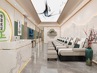 足浴店水果店設計:300平米東莞足浴店采耳店和水果店店面裝修