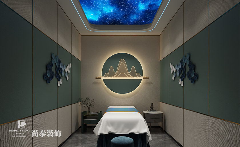 足浴店水果店設計:300平米東莞足浴店采耳店和水果店店面裝修