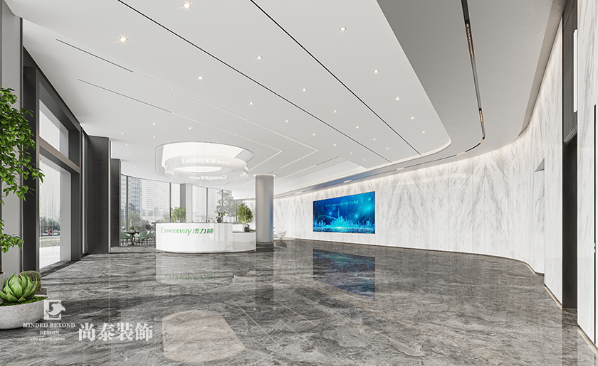 辦公樓裝修:東莞11000平米大型上市公司總部大廈辦公室設(shè)計(jì)裝修