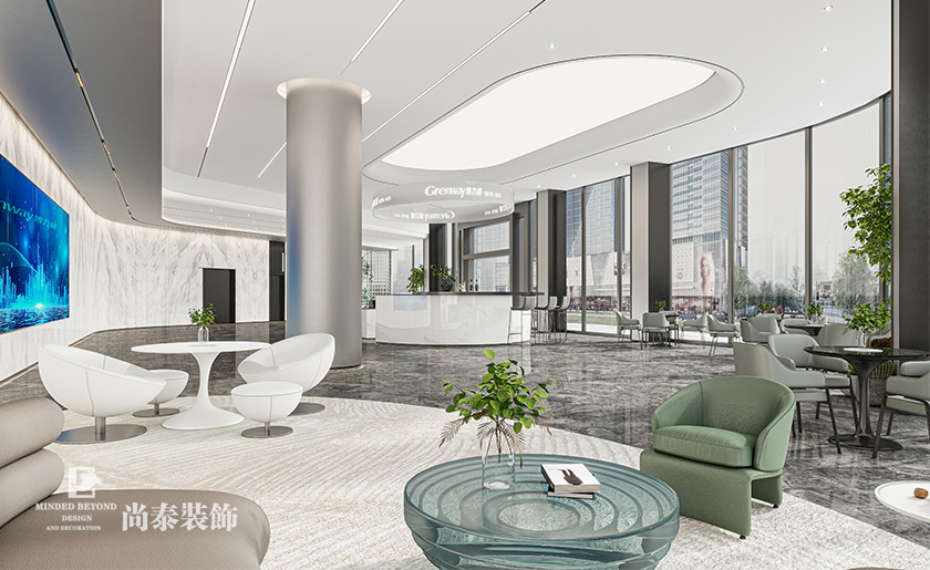 辦公樓裝修:東莞11000平米大型上市公司總部大廈辦公室設(shè)計(jì)裝修