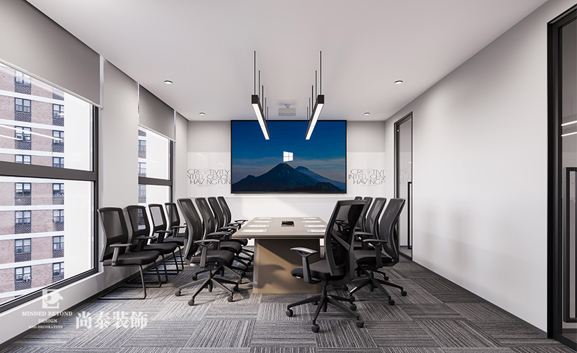 500平米深圳光明招商局智慧園科技企業辦公室車間設計裝修