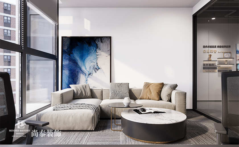 500平米深圳光明招商局智慧園科技企業辦公室車間設計裝修