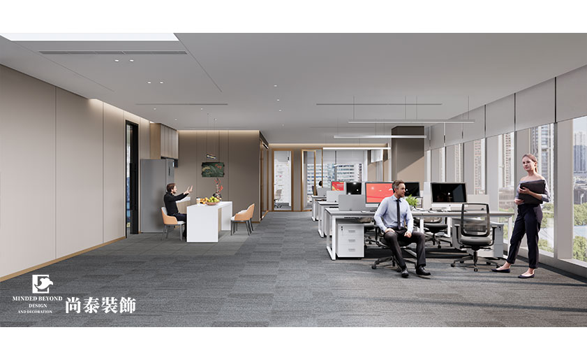 深圳南山華潤置地大廈300平米資本管理公司寫字樓辦公室裝修設計