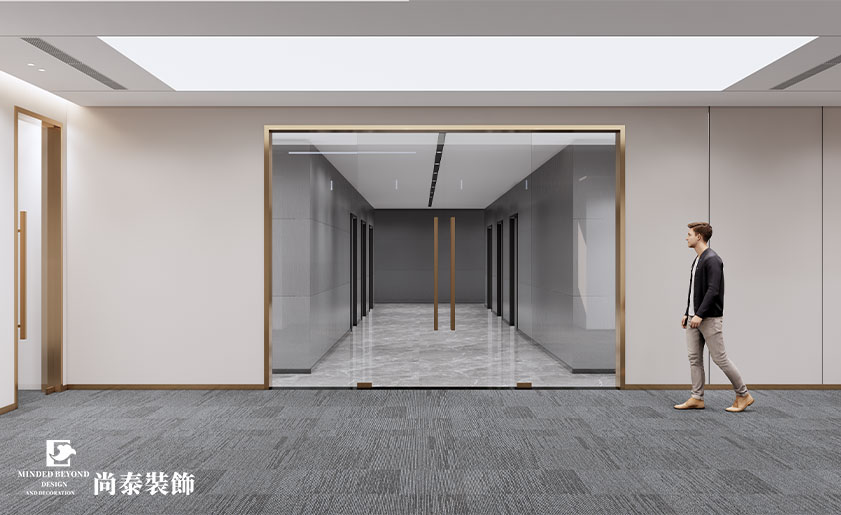 深圳南山華潤置地大廈300平米資本管理公司寫字樓辦公室裝修設計