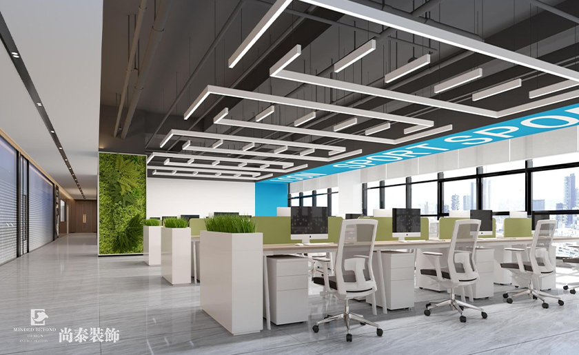 東莞天安深創谷3800平米科技公司廠房辦公室裝修設計案例