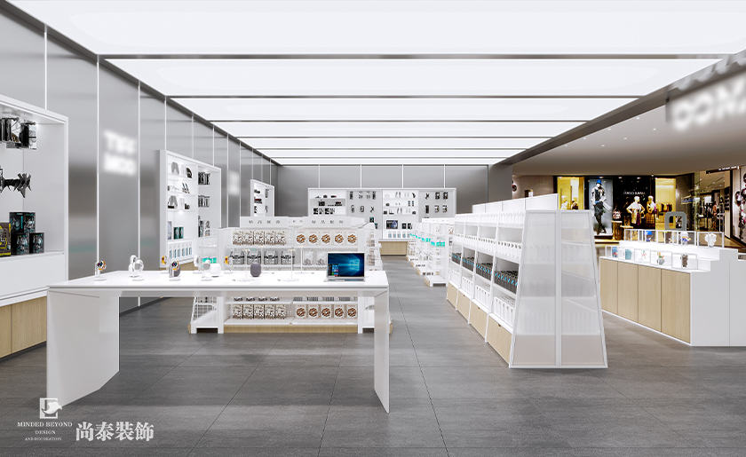 120平米簡約時尚商場店鋪裝修設計案例