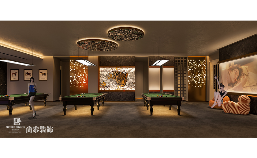 惠州100平米復(fù)古牛仔風(fēng)小酒館裝修設(shè)計(jì)案例