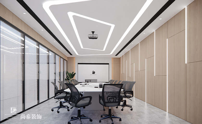 惠州2000平米共享辦公樓辦公室裝修設計案例