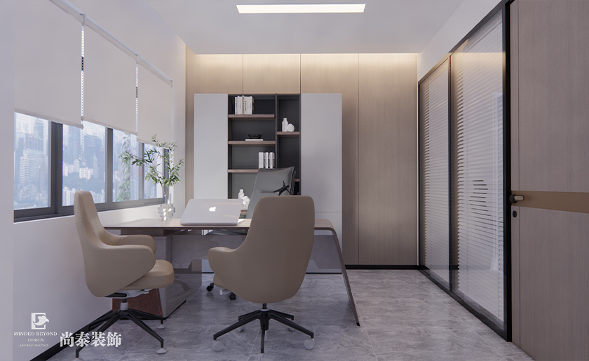 惠州2000平米共享辦公樓辦公室裝修設計案例