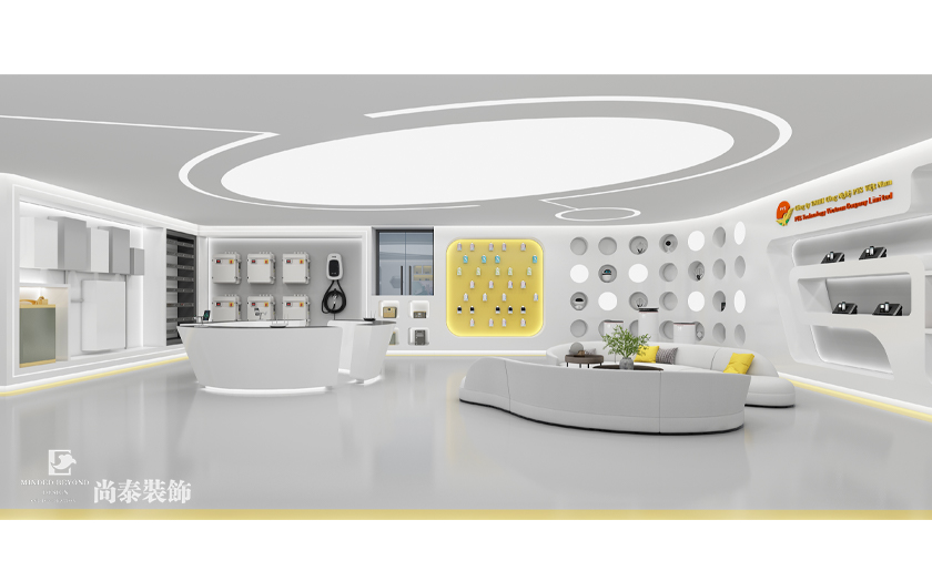 200平米現代科技展廳裝修設計案例