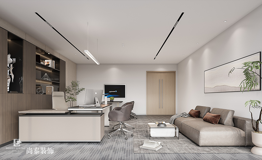 深圳龍華華南數(shù)字谷1200平米智能科技公司辦公室裝修設(shè)計(jì)案例