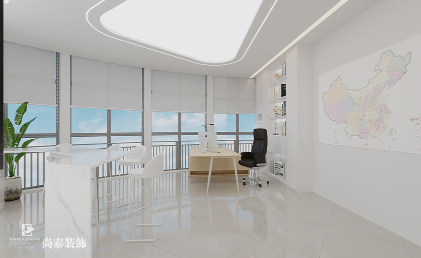 深圳南山萬融大廈700平米汽車用品公司辦公室裝修設計案例