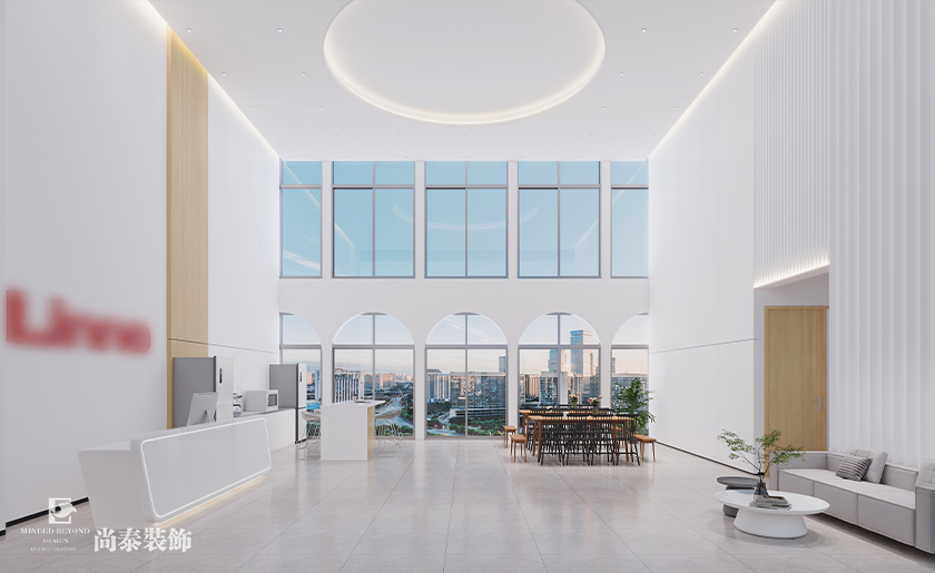 深圳南山萬融大廈700平米汽車用品公司辦公室裝修設計案例