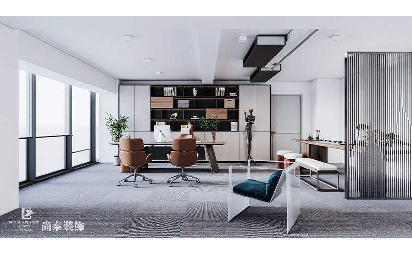 深圳龍崗2000平米新材料公司辦公樓廠房辦公室設(shè)計(jì)案例