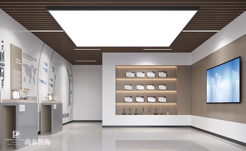 辦公室設(shè)計:250平米機械電子公司辦公室裝修設(shè)計案例